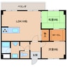 近鉄大阪線（近畿）/大和八木駅 徒歩13分 4階 築31年 2LDKの間取り