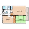 近鉄大阪線（近畿）/大和八木駅 徒歩20分 2階 築25年 2LDKの間取り