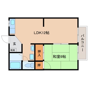 間取図 近鉄橿原線/橿原神宮前駅 徒歩8分 2階 築34年