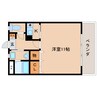 近鉄橿原線/畝傍御陵前駅 徒歩6分 3階 築29年 1Kの間取り