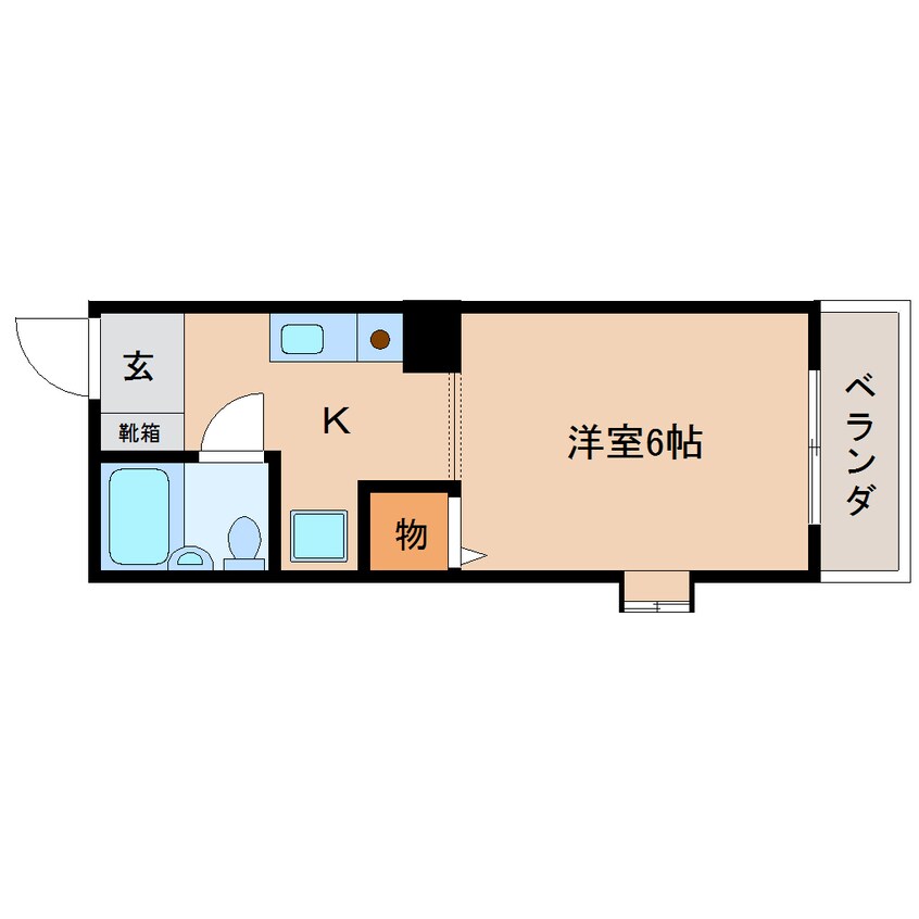 間取図 近鉄大阪線（近畿）/大和八木駅 徒歩13分 1階 築35年