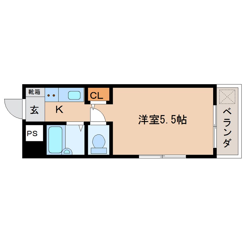 間取図 近鉄橿原線/八木西口駅 徒歩19分 2階 築38年