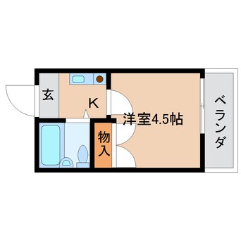 間取図 近鉄橿原線/橿原神宮前駅 徒歩5分 7階 築32年