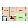 近鉄橿原線/橿原神宮前駅 徒歩16分 1階 築30年 3DKの間取り