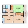 近鉄橿原線/畝傍御陵前駅 徒歩5分 3階 築36年 2DKの間取り