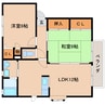 近鉄南大阪線/壺阪山駅 徒歩11分 2階 築25年 2LDKの間取り