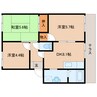 近鉄橿原線/畝傍御陵前駅 徒歩5分 1階 築32年 3DKの間取り
