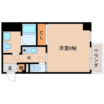 間取図 近鉄大阪線（近畿）/大和八木駅 徒歩4分 2階 築21年