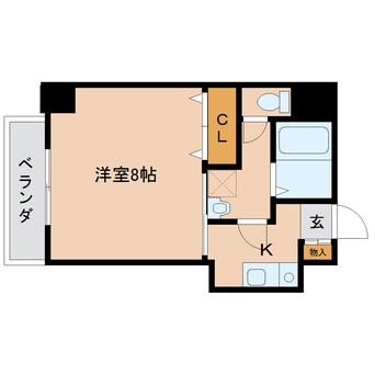 間取図 近鉄大阪線（近畿）/大和八木駅 徒歩4分 4階 築21年