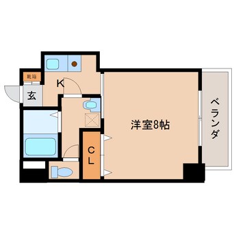 間取図 近鉄大阪線（近畿）/大和八木駅 徒歩4分 4階 築21年