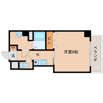 間取図 近鉄大阪線（近畿）/大和八木駅 徒歩4分 7階 築21年