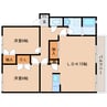 近鉄橿原線/田原本駅 徒歩10分 2階 築26年 2LDKの間取り
