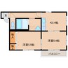 近鉄大阪線（近畿）/耳成駅 徒歩5分 2階 築22年 2Kの間取り