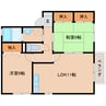 近鉄橿原線/橿原神宮前駅 徒歩10分 2階 築23年 2LDKの間取り