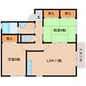 近鉄橿原線/橿原神宮前駅 徒歩10分 2階 築23年 2LDKの間取り