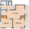 近鉄大阪線（近畿）/大和八木駅 徒歩18分 1階 築25年 2LDKの間取り