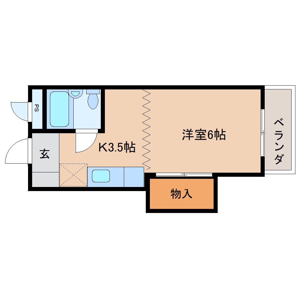 間取り図 近鉄大阪線（近畿）/大和八木駅 徒歩17分 4階 築37年