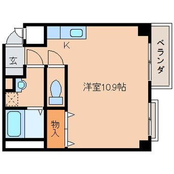 間取図 近鉄橿原線/畝傍御陵前駅 徒歩8分 2階 築21年