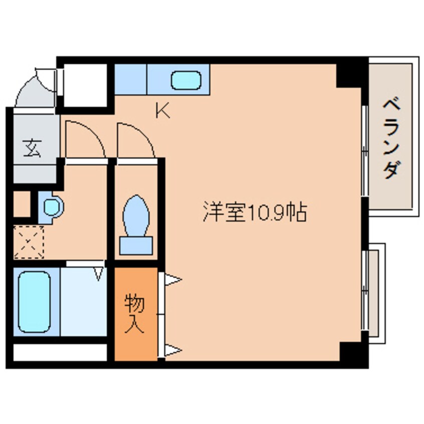 間取図 近鉄橿原線/畝傍御陵前駅 徒歩8分 2階 築21年