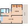 近鉄橿原線/橿原神宮前駅 徒歩8分 1階 築32年 1LDKの間取り