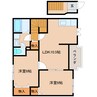 近鉄南大阪線/岡寺駅 徒歩11分 2階 築22年 2LDKの間取り