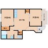 近鉄橿原線/田原本駅 徒歩8分 1階 築22年 2DKの間取り