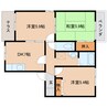 近鉄橿原線/橿原神宮前駅 徒歩12分 1階 築26年 3DKの間取り