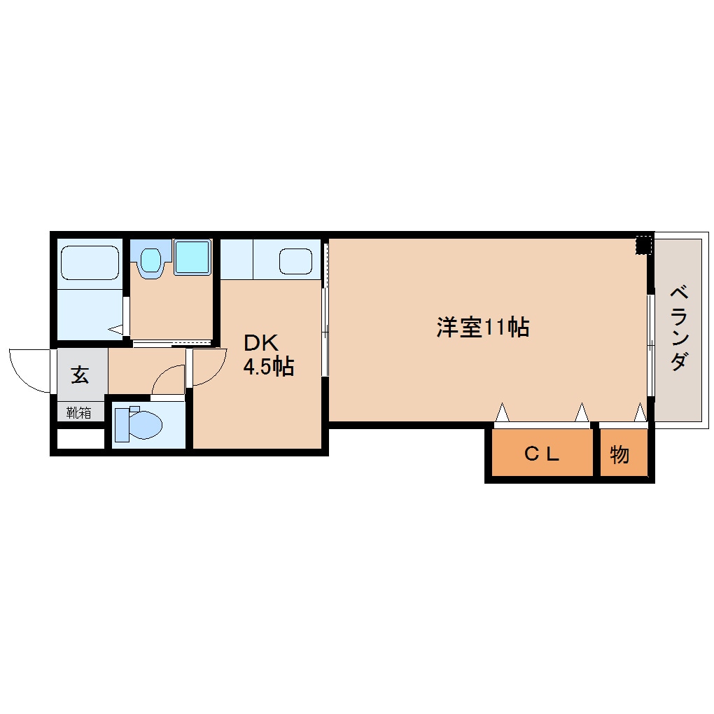 間取り図 近鉄南大阪線/橿原神宮前駅 徒歩7分 1階 築24年