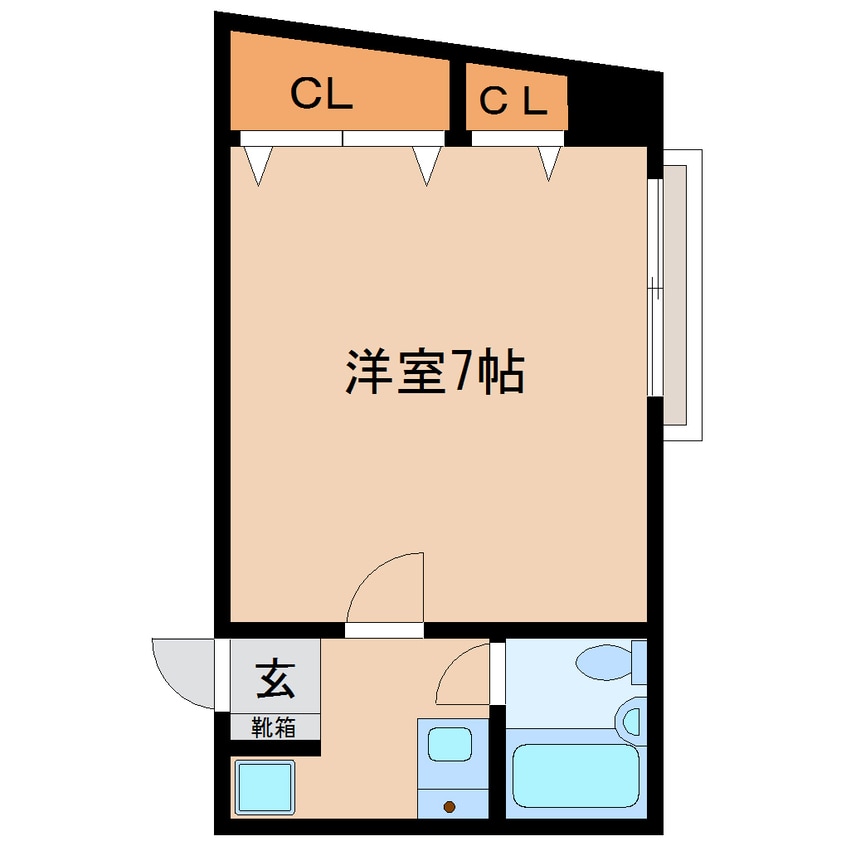間取図 近鉄橿原線/田原本駅 徒歩1分 3階 築35年