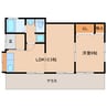 近鉄橿原線/田原本駅 徒歩18分 1階 築49年 1LDKの間取り