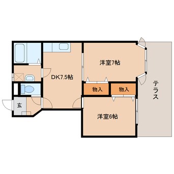 間取図 近鉄大阪線（近畿）/大和八木駅 徒歩17分 1階 築24年