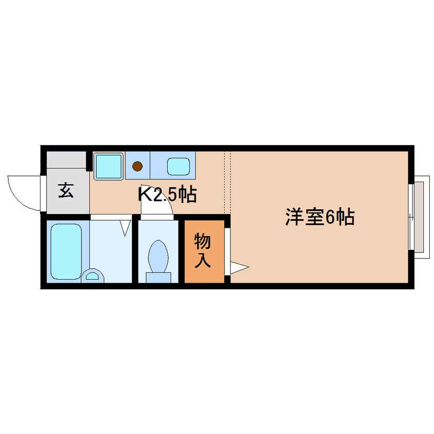 間取図 近鉄橿原線/橿原神宮前駅 徒歩6分 1階 築29年