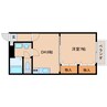近鉄大阪線（近畿）/大和八木駅 徒歩12分 2階 築22年 1DKの間取り