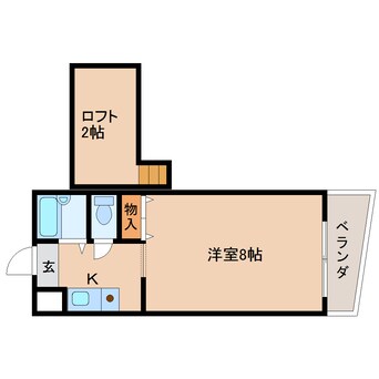 間取図 近鉄大阪線（近畿）/真菅駅 徒歩1分 3階 築26年