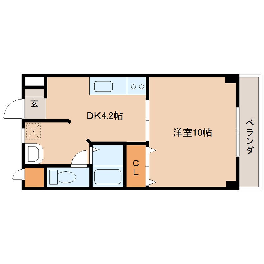 間取図 近鉄大阪線（近畿）/耳成駅 徒歩1分 3階 築21年