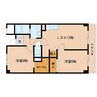 近鉄橿原線/笠縫駅 徒歩5分 4階 築26年 2LDKの間取り