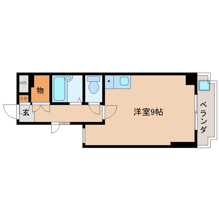 間取図 近鉄橿原線/八木西口駅 徒歩11分 4階 築35年