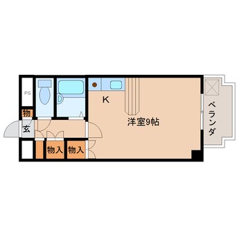 間取図 近鉄橿原線/八木西口駅 徒歩11分 1階 築35年