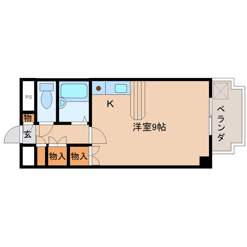 間取図 近鉄橿原線/八木西口駅 徒歩11分 1階 築35年