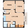 近鉄橿原線/新ノ口駅 徒歩7分 2階 築30年 2LDKの間取り