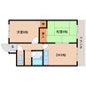 近鉄橿原線/新ノ口駅 徒歩5分 5階 築36年 2DKの間取り