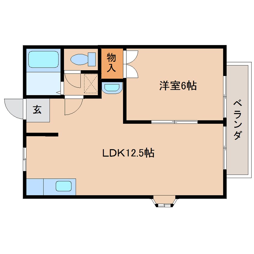 間取図 近鉄南大阪線/坊城駅 徒歩4分 1階 築30年