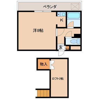 間取図 近鉄大阪線（近畿）/真菅駅 徒歩6分 4階 築26年