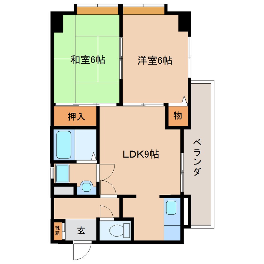 間取図 近鉄橿原線/橿原神宮前駅 徒歩5分 3階 築30年