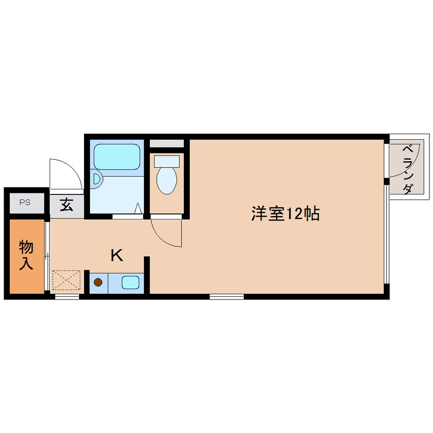 間取図 近鉄橿原線/八木西口駅 徒歩5分 1階 築29年