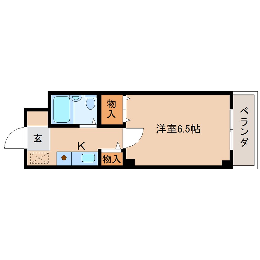 間取図 近鉄橿原線/新ノ口駅 徒歩3分 1階 築29年