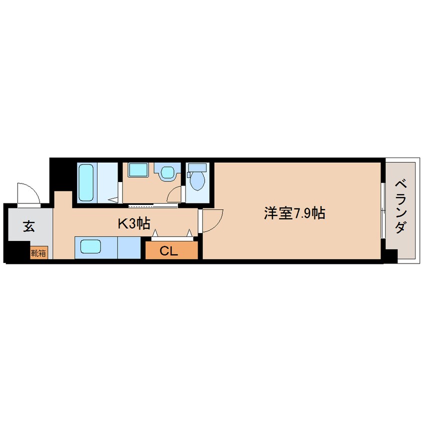 間取図 近鉄南大阪線/橿原神宮前駅 徒歩1分 4階 築20年