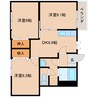 近鉄橿原線/田原本駅 徒歩15分 1階 築21年 3DKの間取り