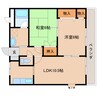 近鉄橿原線/新ノ口駅 徒歩16分 2階 築29年 2LDKの間取り