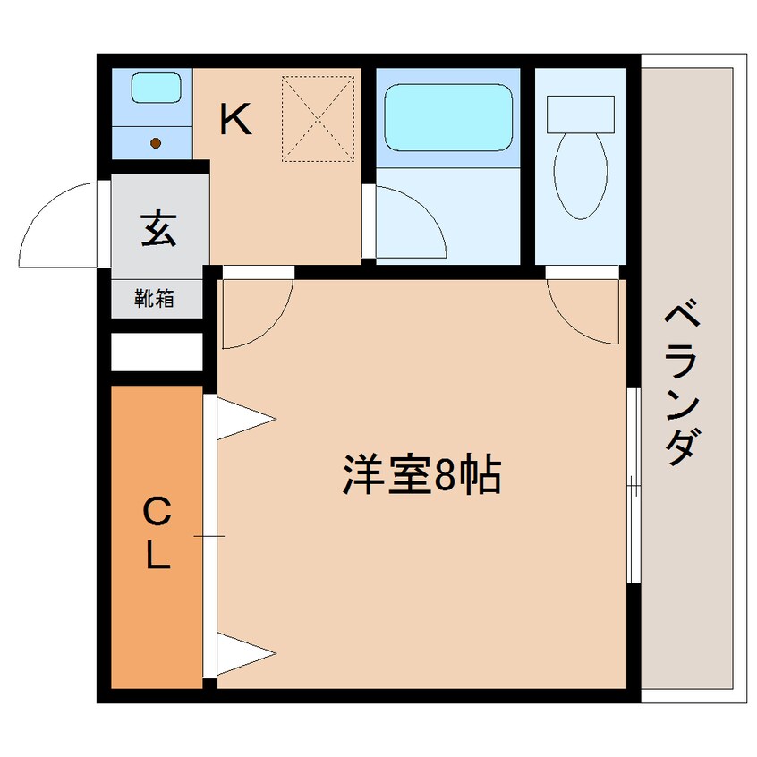 間取図 近鉄大阪線（近畿）/真菅駅 徒歩10分 3階 築30年